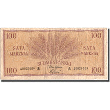 Banconote, Finlandia, 100 Markkaa, 1957, KM:97r, MB