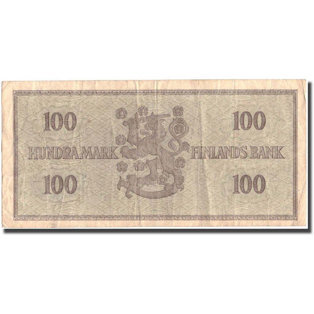 Geldschein, Finnland, 100 Markkaa, 1955, KM:91r, S