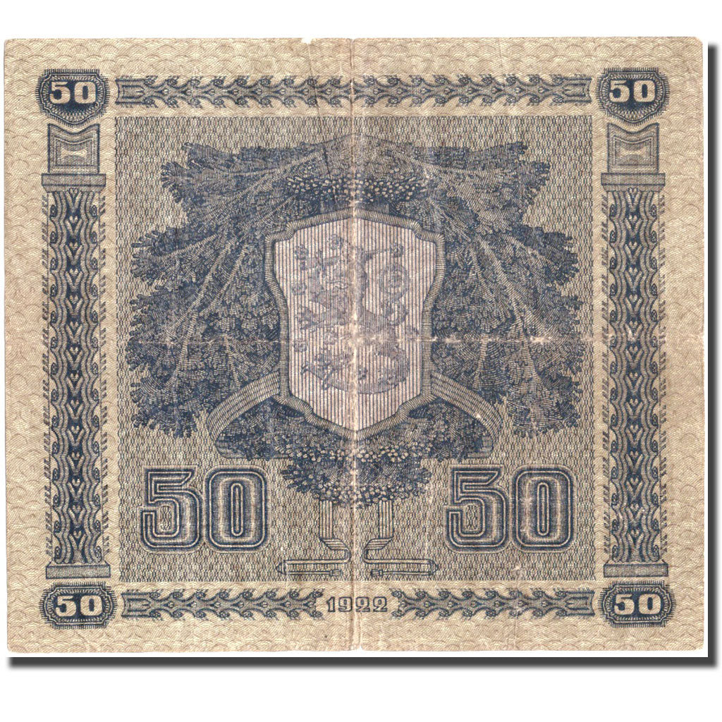 Geldschein, Finnland, 50 Markkaa, 1922, KM:64a, S