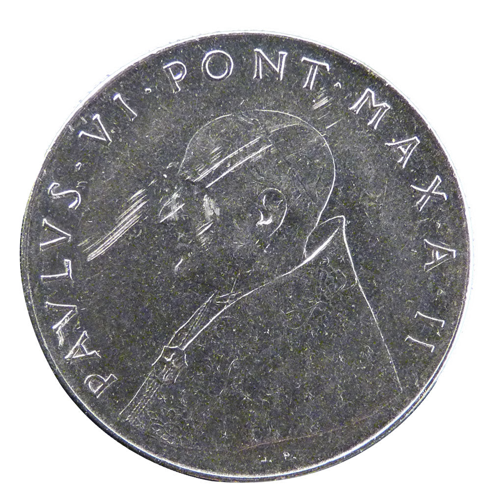 Vatican, 100 Lire, 1964, AU(55-58), Nickel, 8.00