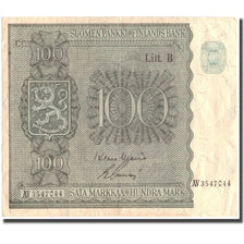 Banknot, Finlandia, 100 Markkaa, 1945, KM:88, EF(40-45)