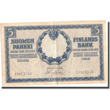 Geldschein, Finnland, 5 Markkaa, 1909, KM:9a, SS