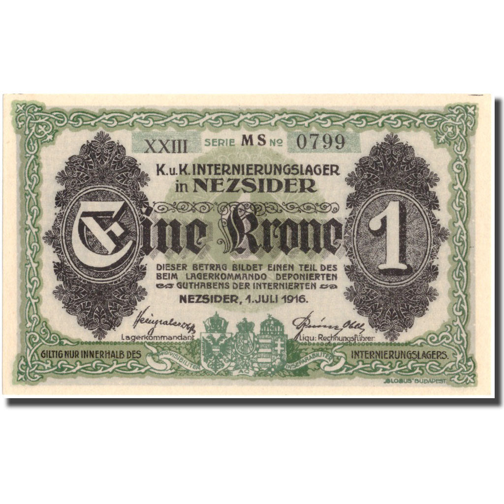 Banconote, Austria, 1 Krone, 1916, 1916-07-01, SPL+