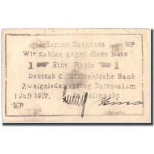 Banknote, GERMAN EAST AFRICA, 1 Rupie, 1917, 1917-07-01, KM:22d, EF(40-45)