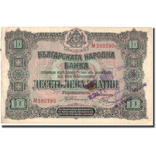 Banknote, Bulgaria, 10 Leva Zlatni, Undated (1917), KM:22a, EF(40-45)