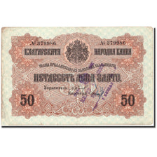 Banknote, Bulgaria, 50 Leva Zlato, undated (1916), KM:19a, VF(20-25)