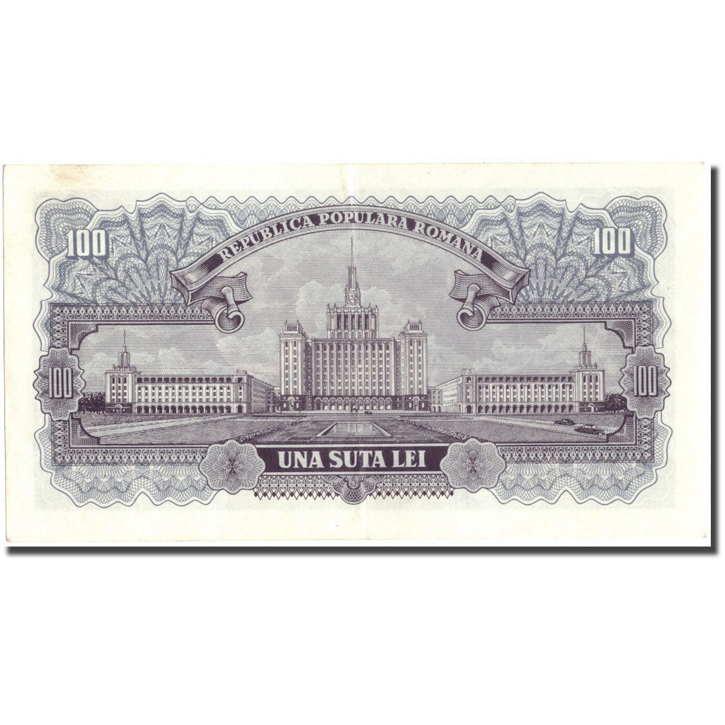 Geldschein, Rumänien, 100 Lei, 1952, KM:90b, VZ