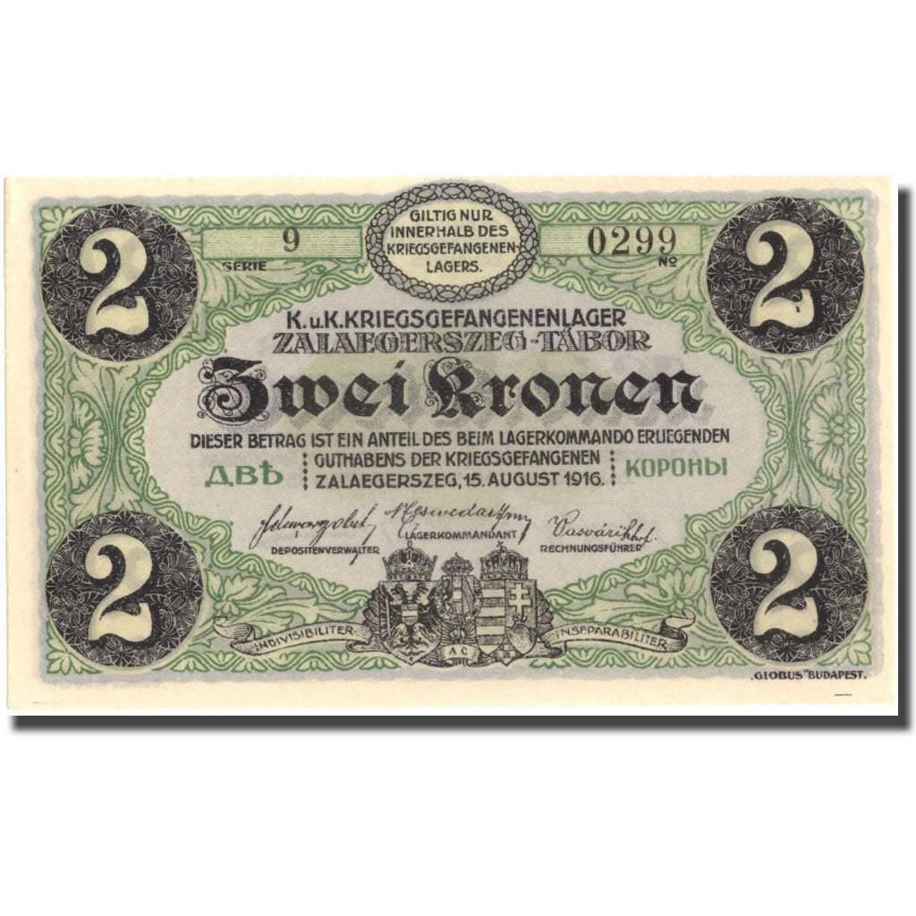Geldschein, Ungarn, 2 Korona, 1916, 1916-08-15, UNZ-