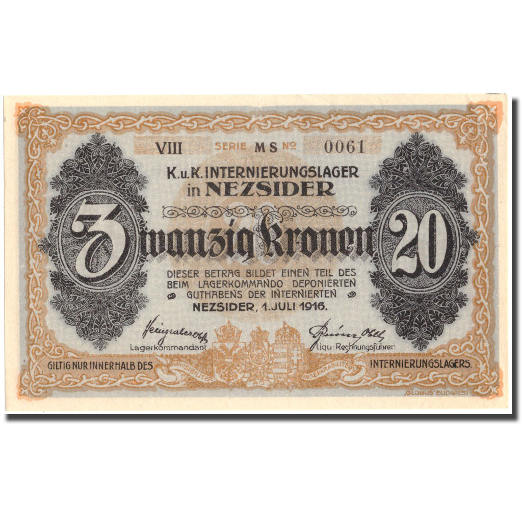 Banconote, Ungheria, 20 Korona, 1916, 1916-07-01, SPL+