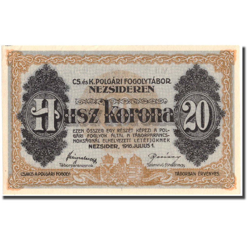 Banconote, Ungheria, 20 Korona, 1916, 1916-07-01, SPL+