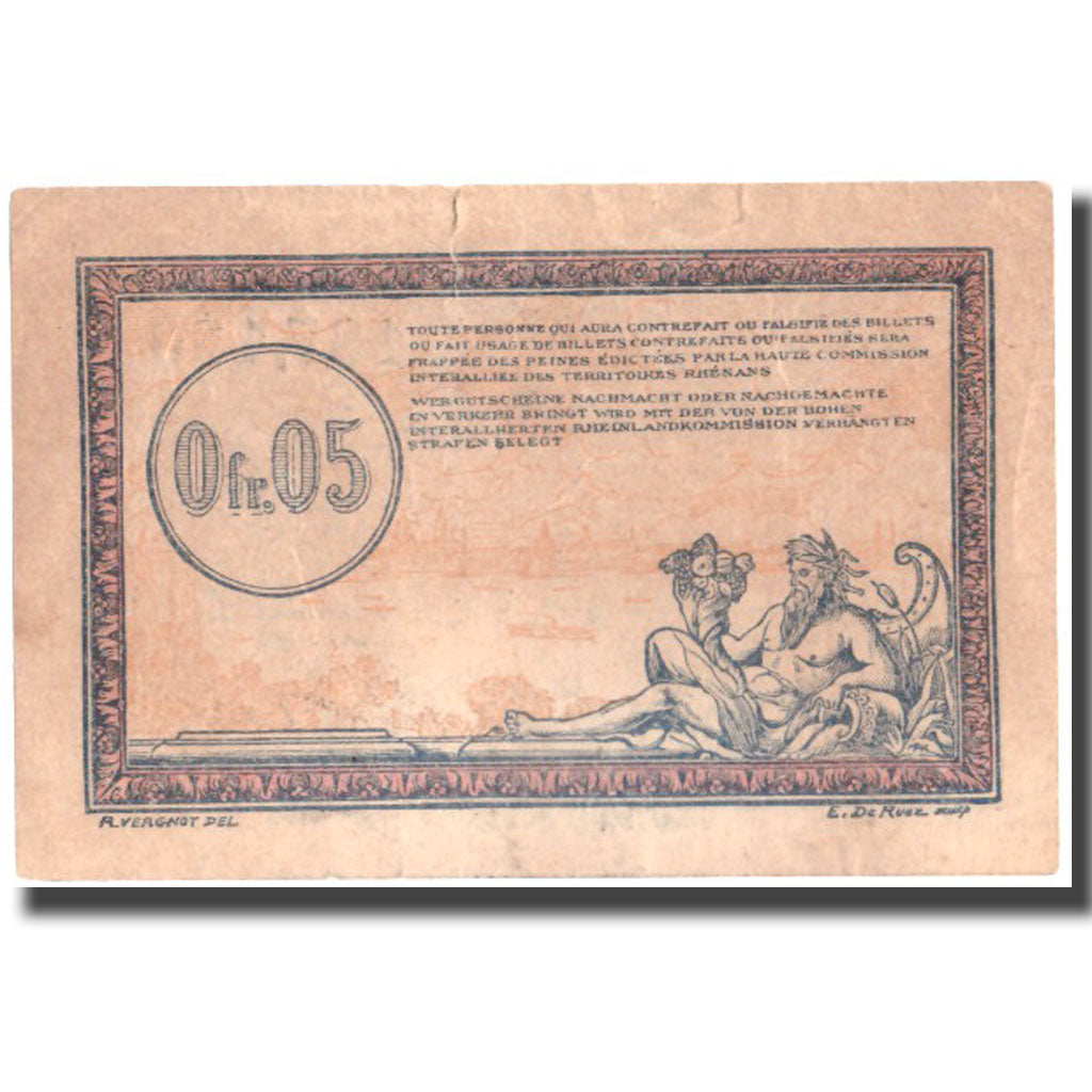 France, Régie des chemins de Fer, 5 Centimes, undated (1923), AU(50-53)