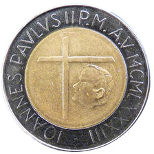 Vatican, 500 Lire, 1983, AU(55-58), Nickel-Aluminium, 6.70