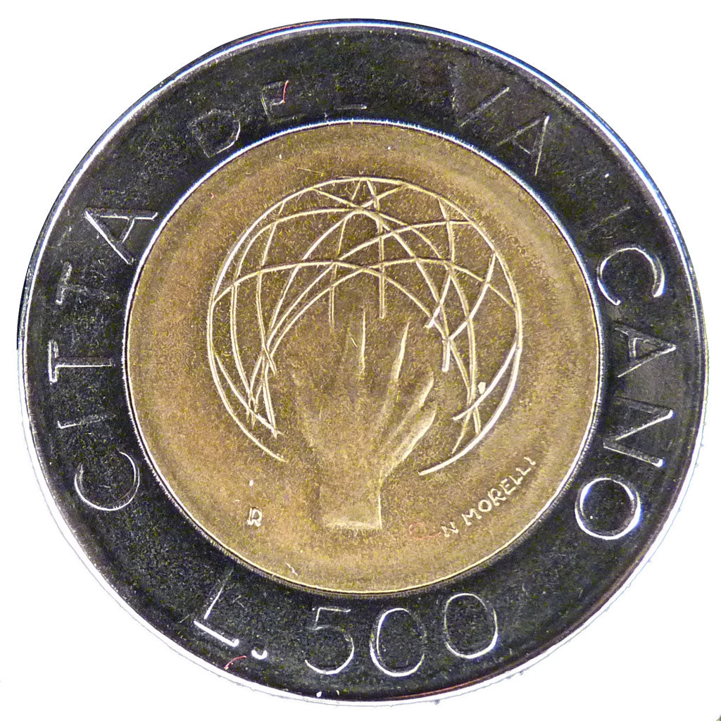 Vatican, 500 Lire, 1983, AU(55-58), Nickel-Aluminium, 6.70
