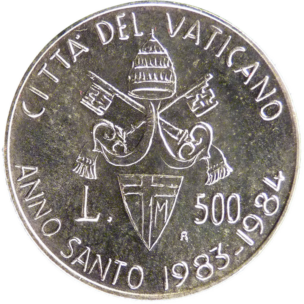 Vatican, 500 Lire, 1983, MS(60-62), Silver, 11.00