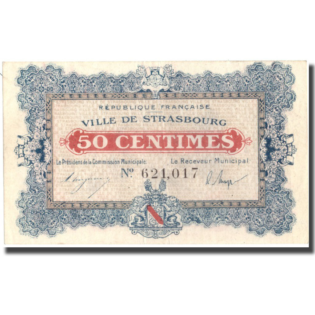Francia, Strasbourg, 50 Centimes, 1918, SPL