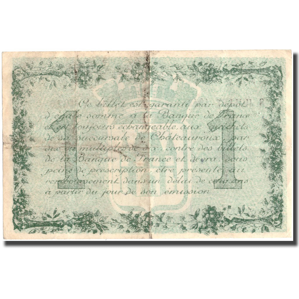 France, Chateauroux, 1 Franc, 1915, TTB+