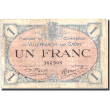 France, Villefranche-sur-Saône, 1 Franc, 1915, TB, Pirot:129-04