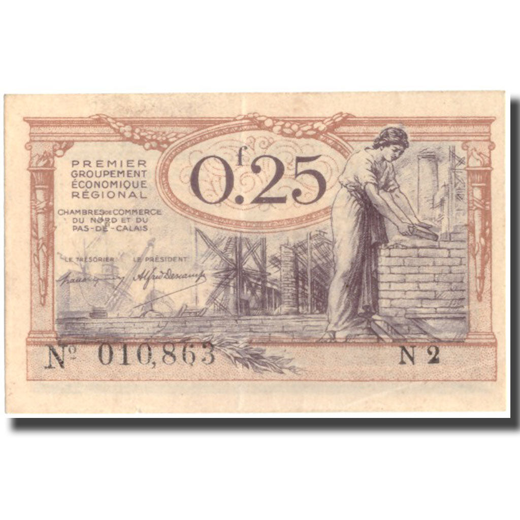 France, Arras, 25 Centimes, AU(55-58), Pirot:94-3