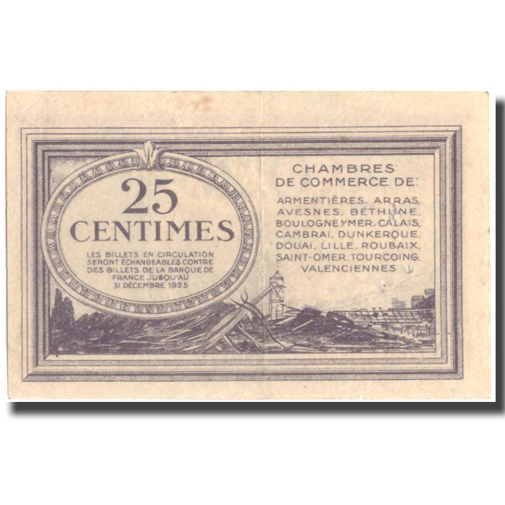 France, Arras, 25 Centimes, AU(55-58), Pirot:94-3