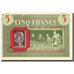 France, Bon de Solidarité, 5 Francs, 1941, AU(55-58)