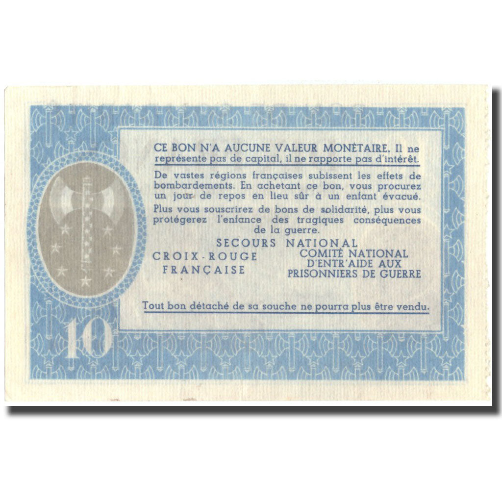 Frankreich, Bon de Solidarité, 10 Francs, 1941, UNZ-