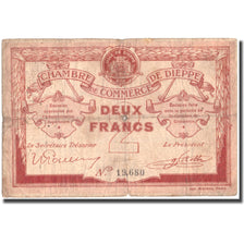 France, Dieppe, 2 Francs, 1918, VF(20-25)
