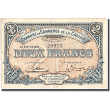France, La Creuse, 2 Francs, 1918, EF(40-45)