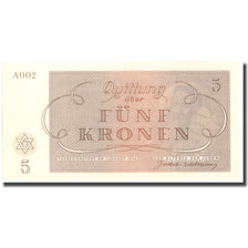 Banknote, Czechoslovakia, 5 Kronen, personnage, 1943, 1943-01-01, UNC(65-70)