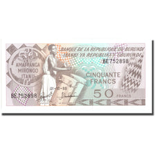 Banknote, Burundi, 50 Francs, 1989, 1989-10-01, KM:28c, UNC(65-70)