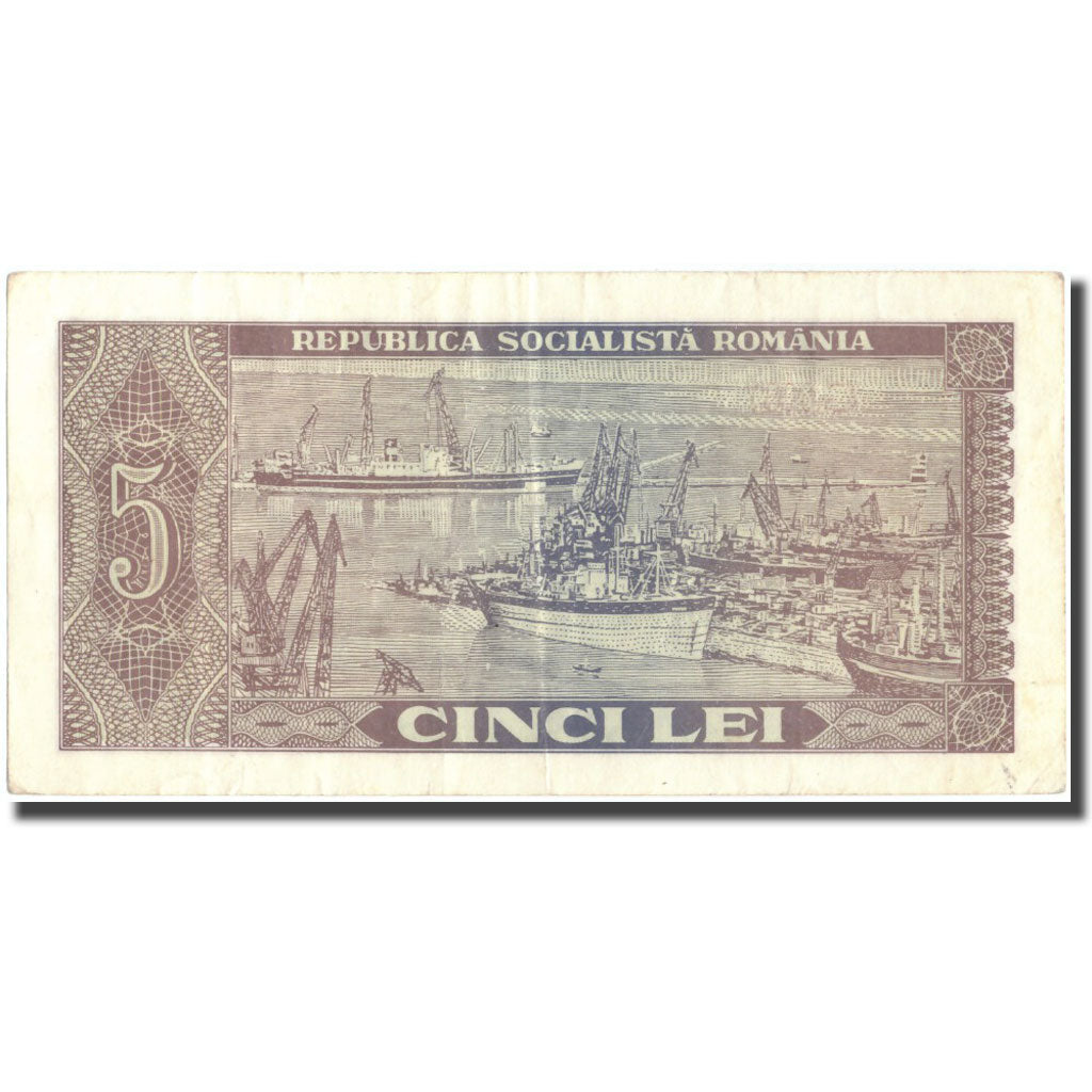 Geldschein, Rumänien, 5 Lei, Undated (1966), KM:93a, SS