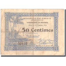 Banknot, Nowa Kaledonia, 0.50 Franc, 1918, 1918-11-14, KM:30, F(12-15)
