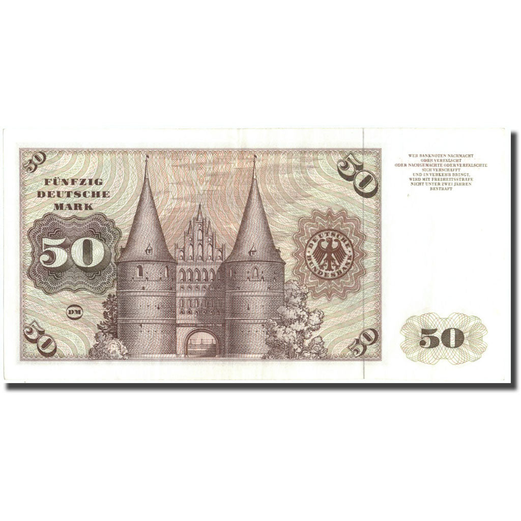Banknote, GERMANY - FEDERAL REPUBLIC, 50 Deutsche Mark, 1977, 1977-06-01