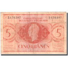 French Equatorial Africa, 5 Francs, 1943-1945 Marianne, Undated (1944-45)