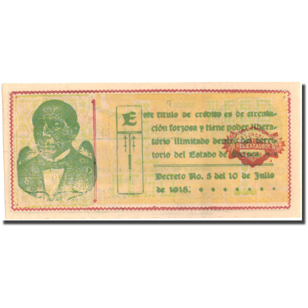 Banknote, Mexico, 1 Peso, 1913, 1913-09-24, AU(50-53)