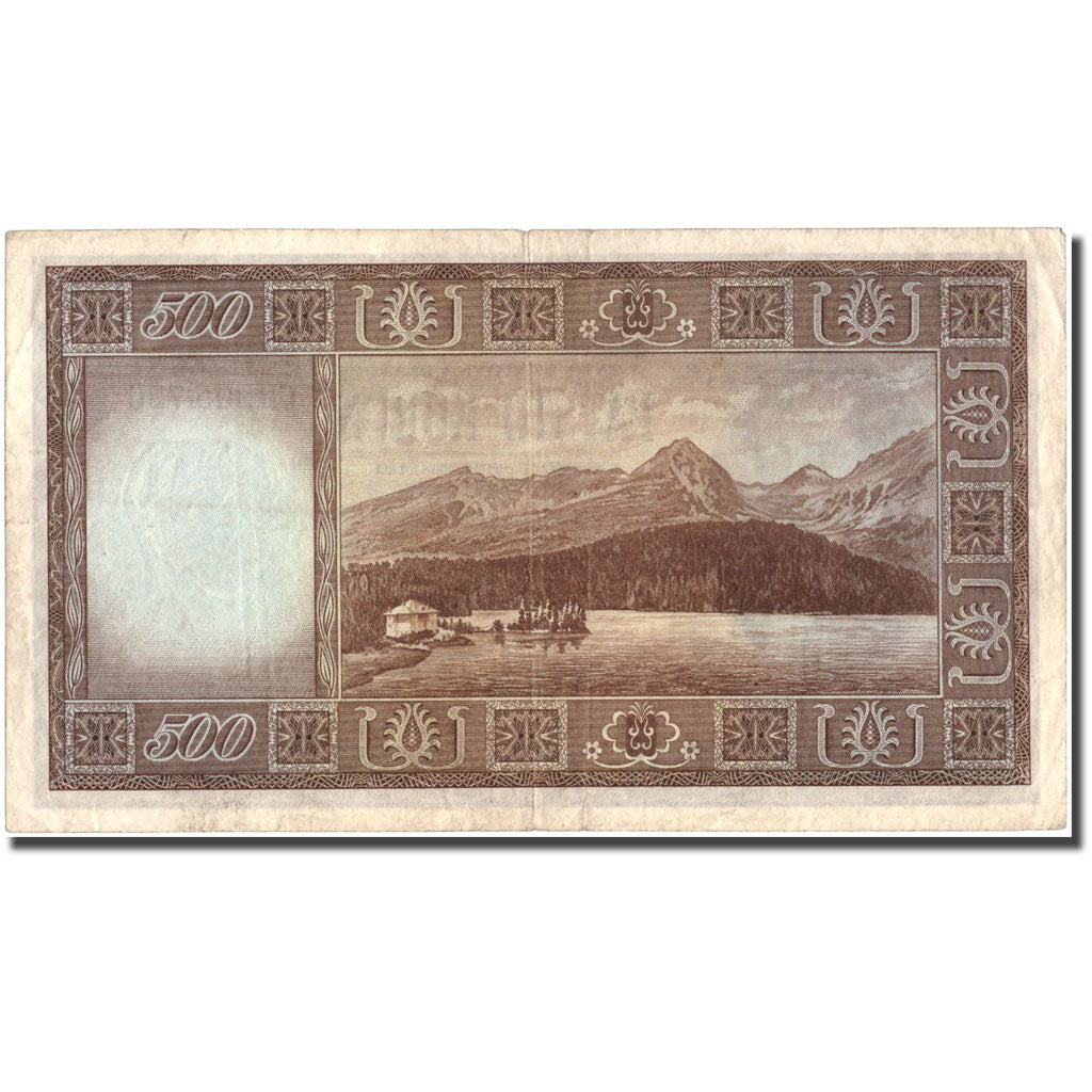 Banknote, Czechoslovakia, 500 Korun, undated 1945, KM:64a, VF(30-35)