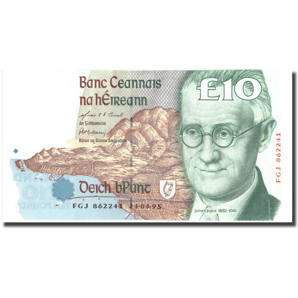 Banknote, Ireland - Republic, 10 Pounds, 1993, 1995-04-24, KM:76a, AU(55-58)