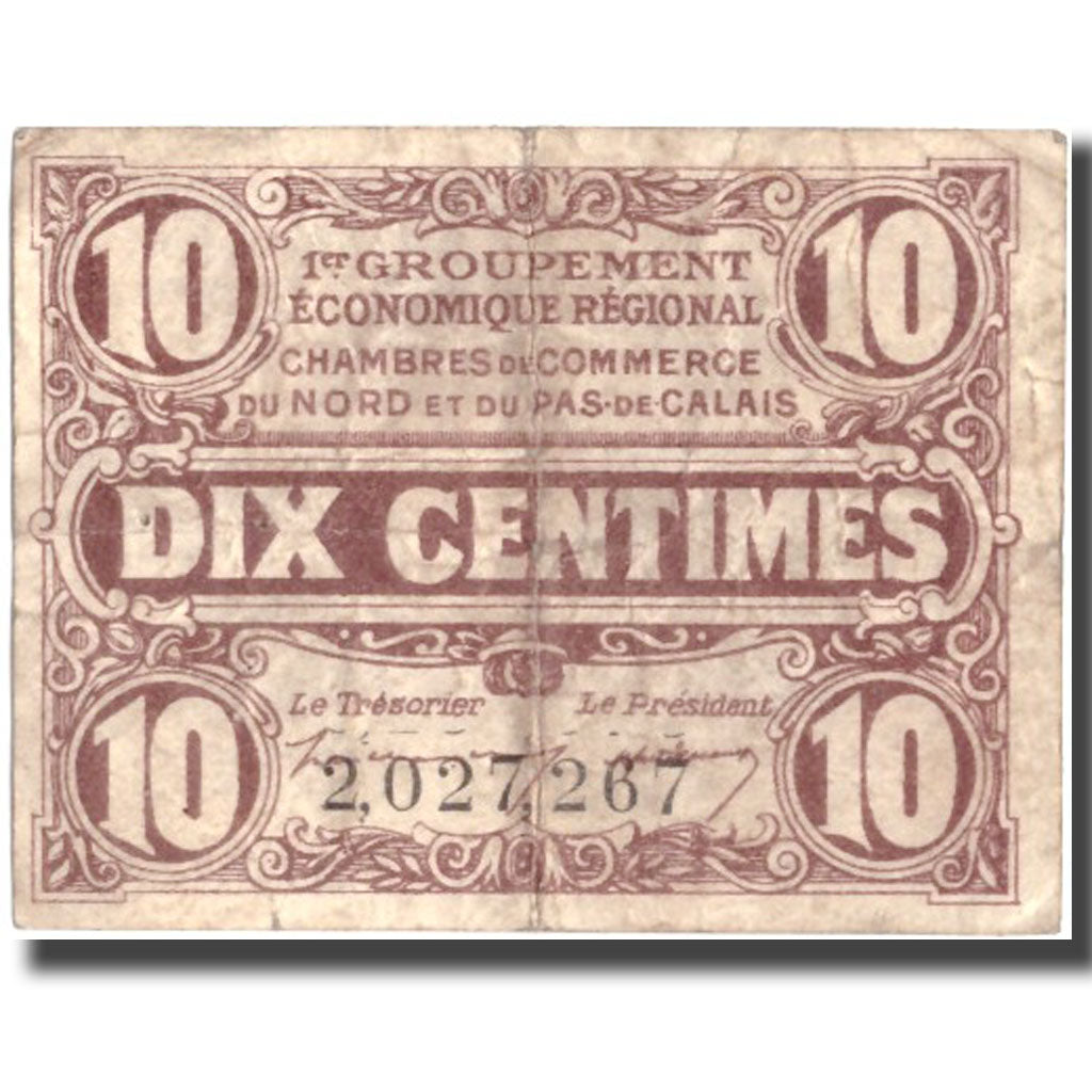 Frankreich, Calais, 10 Centimes, 1918, SS