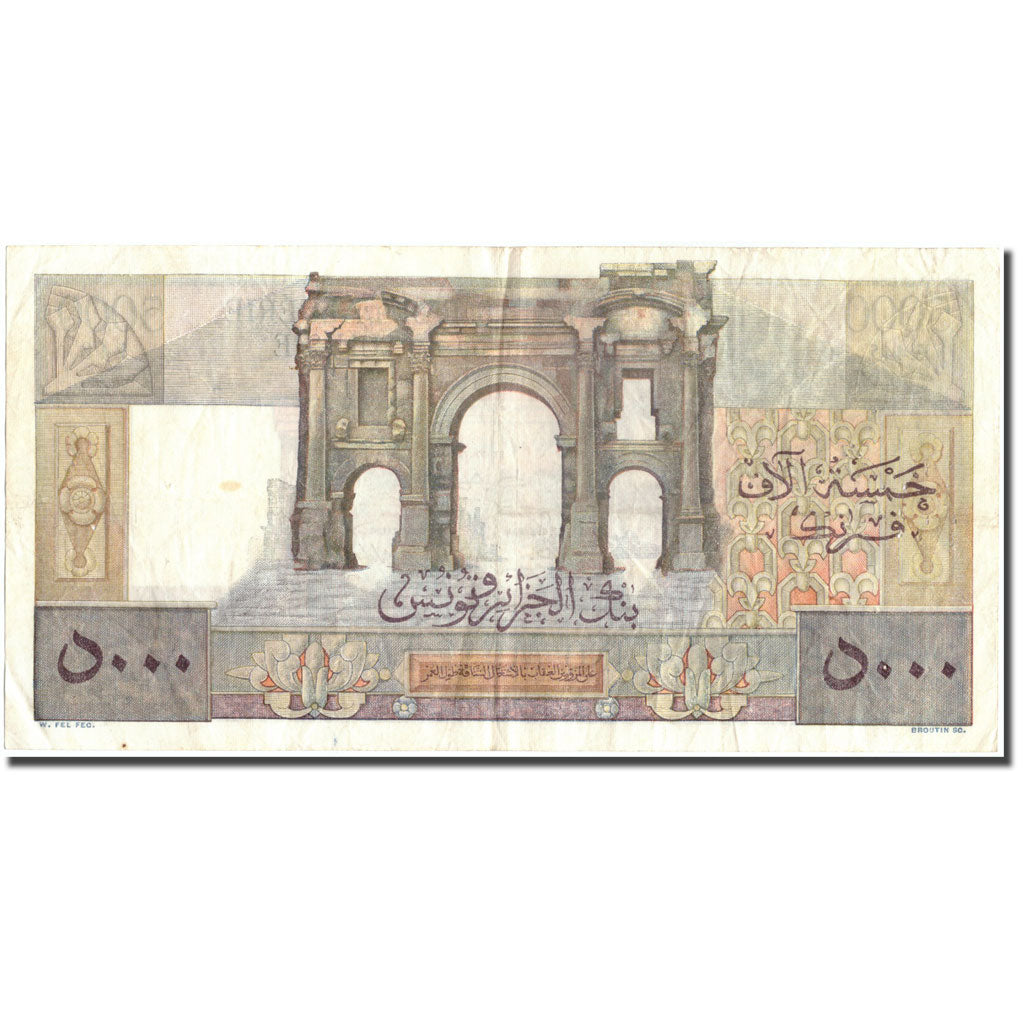 Banknote, Algeria, 5000 Francs, 1950, 1950-02-10, KM:109a, VF(30-35)