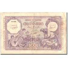 Banknote, Algeria, 500 Francs, 1944, 1944-09-15, KM:95, VF(20-25)