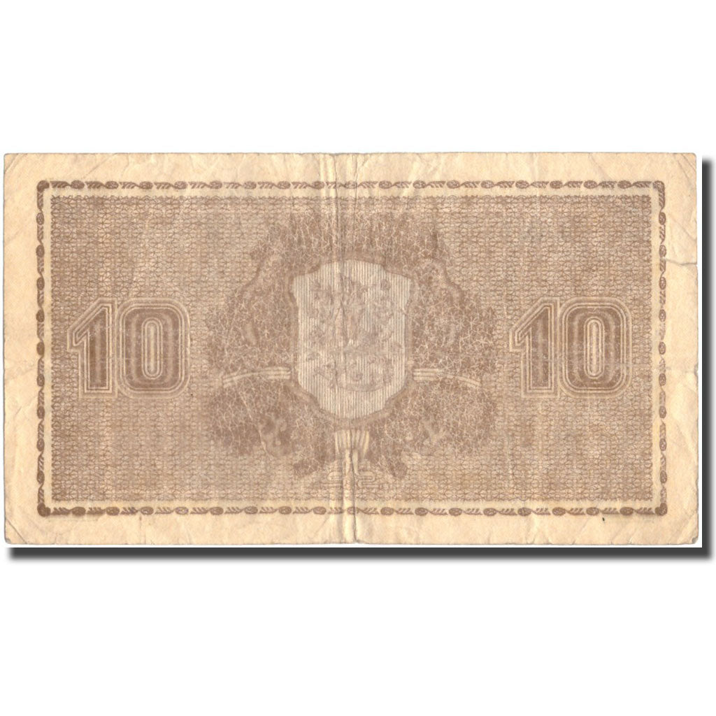 Banknote, Finland, 10 Markkaa, 1939, 1939, KM:70a, VG(8-10)