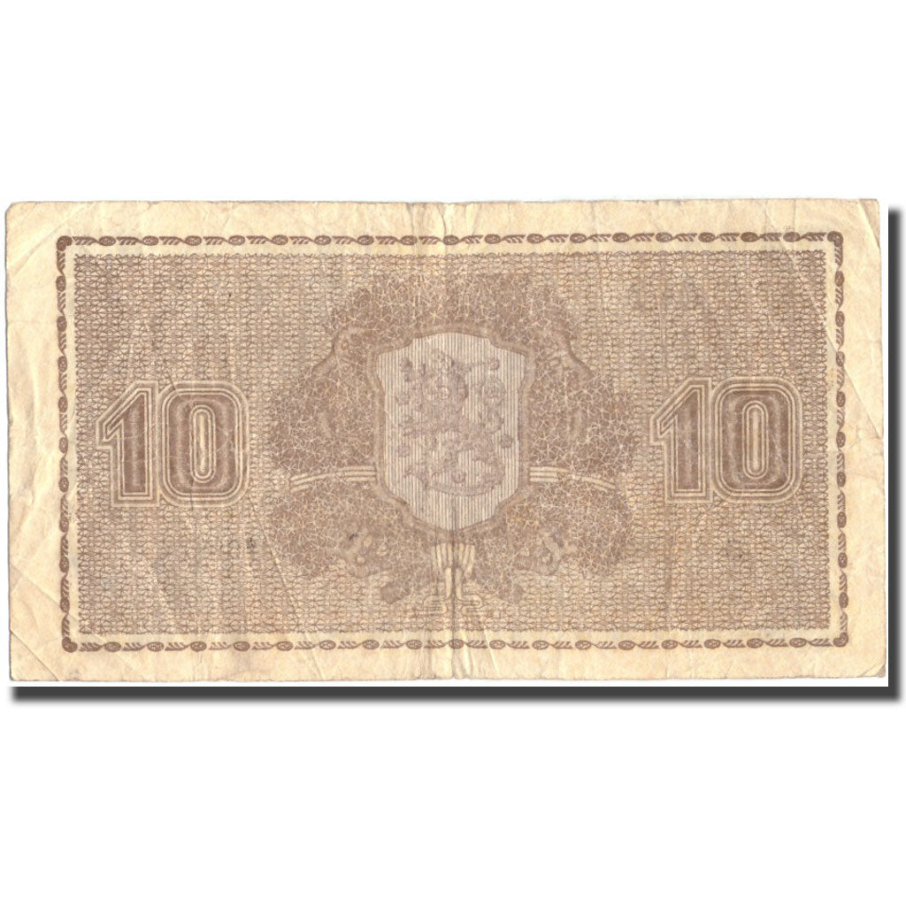 Banknote, Finland, 10 Markkaa, 1939, 1939, KM:70a, VG(8-10)