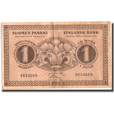 Banknote, Finland, 1 Markka, 1918, 1918, KM:35, VF(20-25)