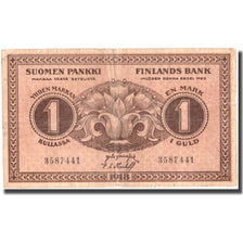 Banknote, Finland, 1 Markka, 1918, 1918, KM:35, VF(20-25)