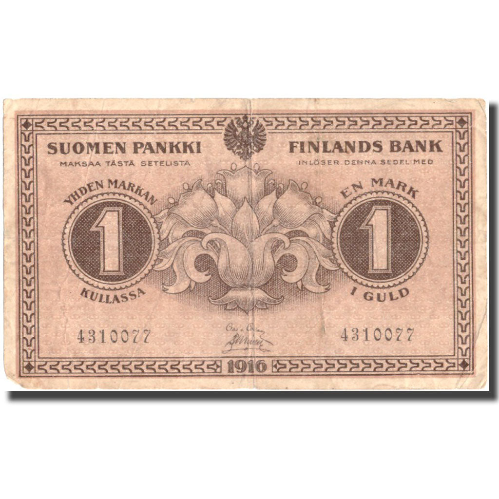Banknote, Finland, 1 Markka, 1916, 1916, KM:19, EF(40-45)