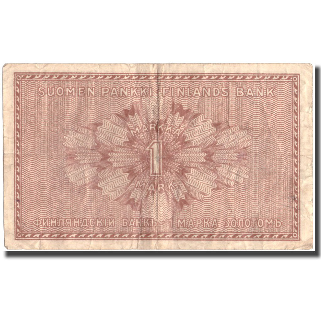 Banknote, Finland, 1 Markka, 1916, 1916, KM:19, VF(20-25)