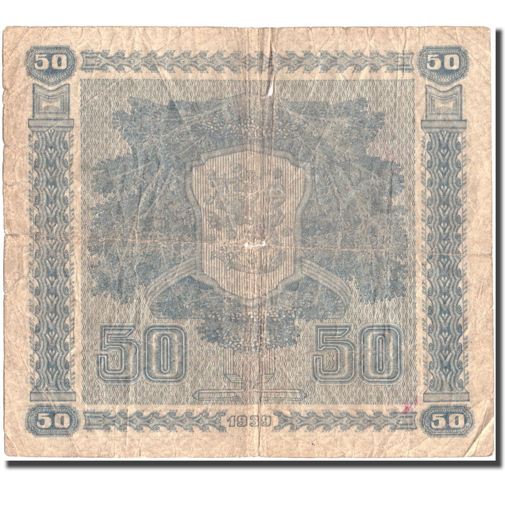 Banknote, Finland, 50 Markkaa, 1939, 1939, KM:72a, VG(8-10)