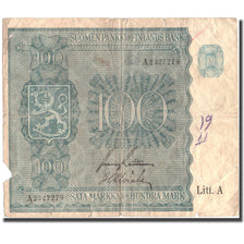 Banknote, Finland, 100 Markkaa, 1945, 1945, KM:80a, VG(8-10)