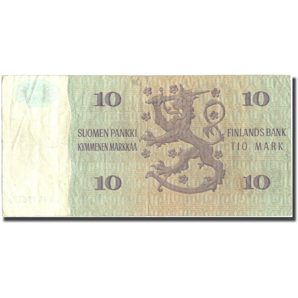 Banknote, Finland, 10 Markkaa, 1980, 1980, KM:111r1, VF(20-25)