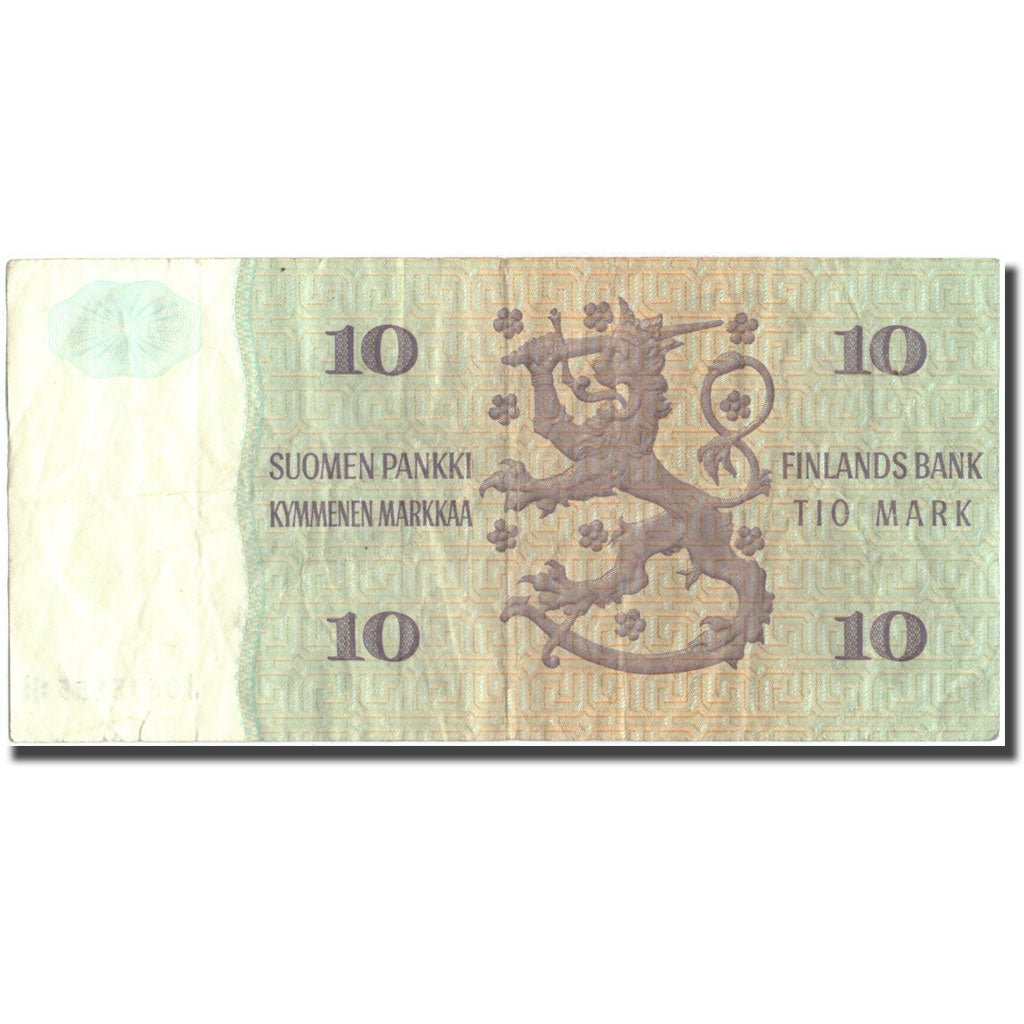 Banknote, Finland, 10 Markkaa, 1980, 1980, KM:111r1, VF(30-35)