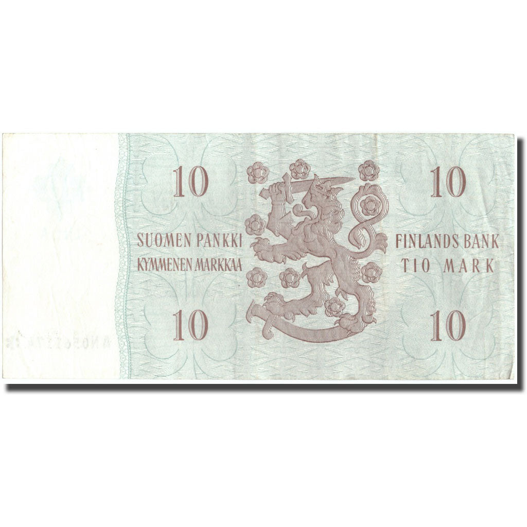 Banknote, Finland, 10 Markkaa, 1963, 1963, KM:104r, EF(40-45)